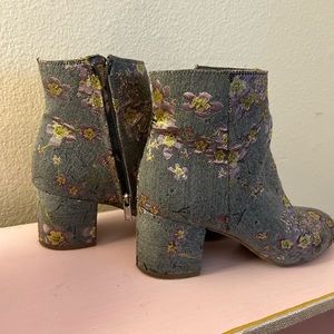 Embroidered booties